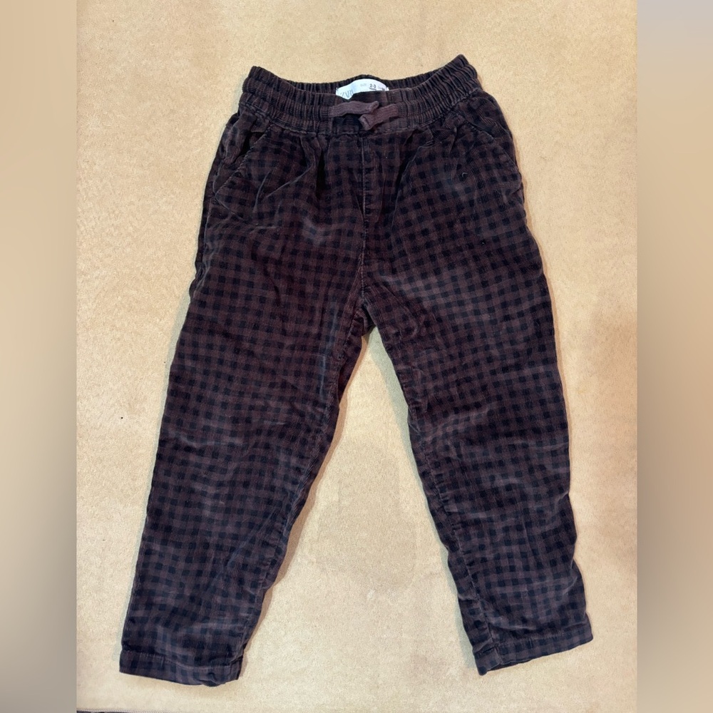 Zara plaid pants